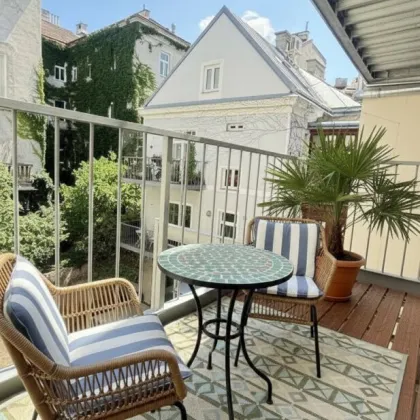 KRONGASSE - BALKONERSTBEZUG - 100% GRÜNBLICK - RESTAURIERTES STILHAUS - 3.WOHNETAGE  - TOPSTANDARD - Bild 2
