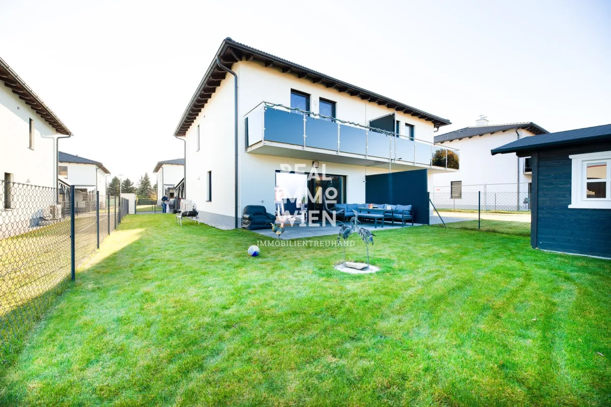 #DOPPELHAUSHÄLFTE BEI WIENER NEUSTADT LAND!! ERSTBEZUG!! TRAUMHAUS WARTET AUF SIE!! 360°- 3D Besichtigung!!!# - Bild 1