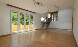 Traumhafte 4-Zimmer-Maisonette-Wohnung mit 2 Balkonen in Waldrandlage und Blick über Hinterbrühl