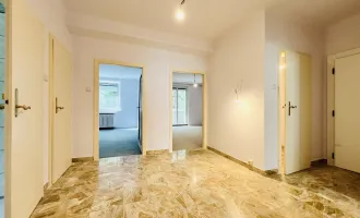 Perfekt geschnittene 3-Zimmer Wohnung mit zentralem Vorzimmer - komplette Innenhoflage und somit extrem ruhig und trotzdem sehr gut angebunden -