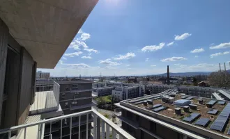 Helle 2 Zimmerwohnung mit Ausblick i m Obersten Stockwerk