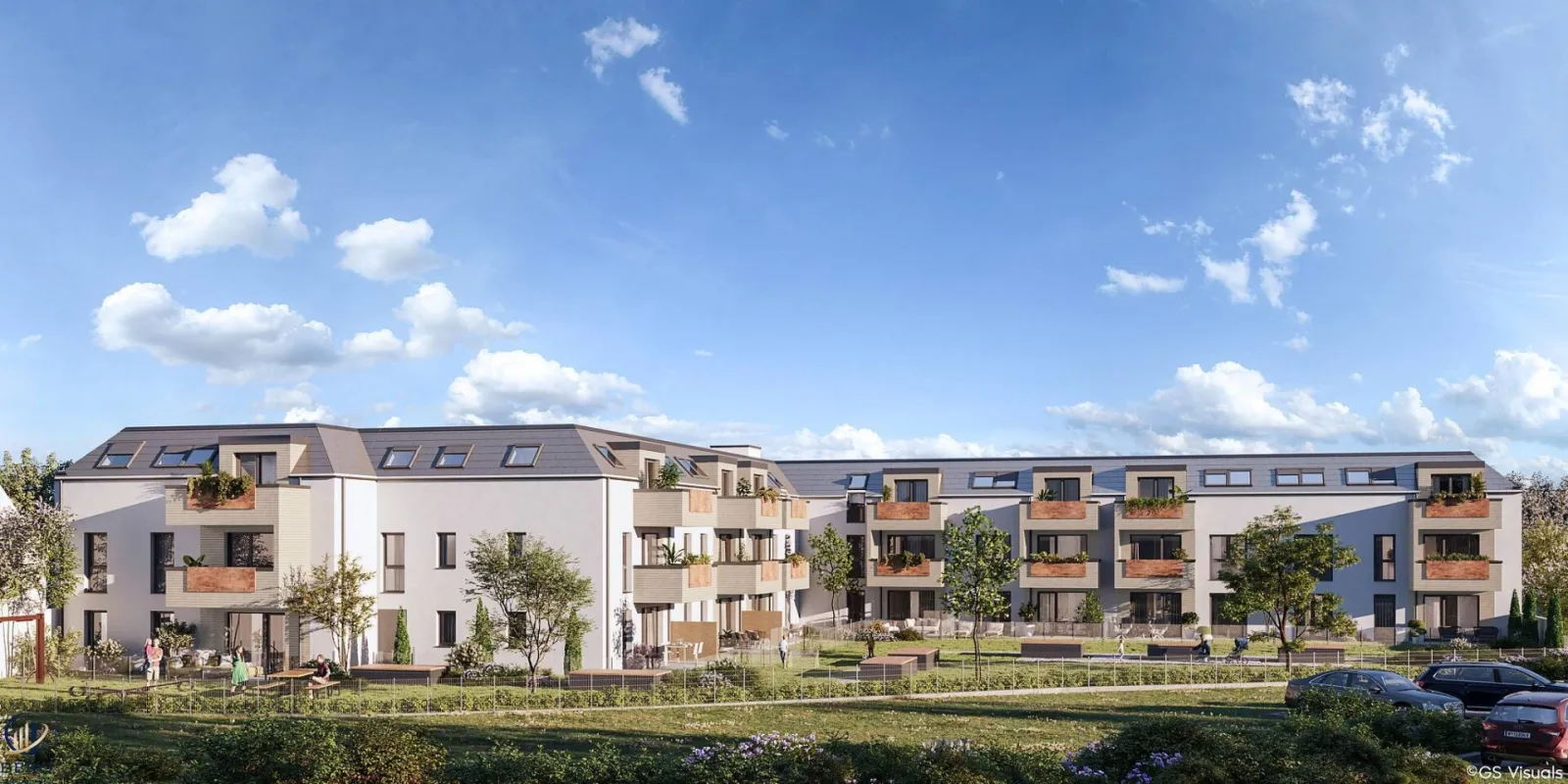 Moderne 2-Zimmer-Wohnung mit großzügigem Wohnbereich und weitläufiger Terrasse - Bild 1