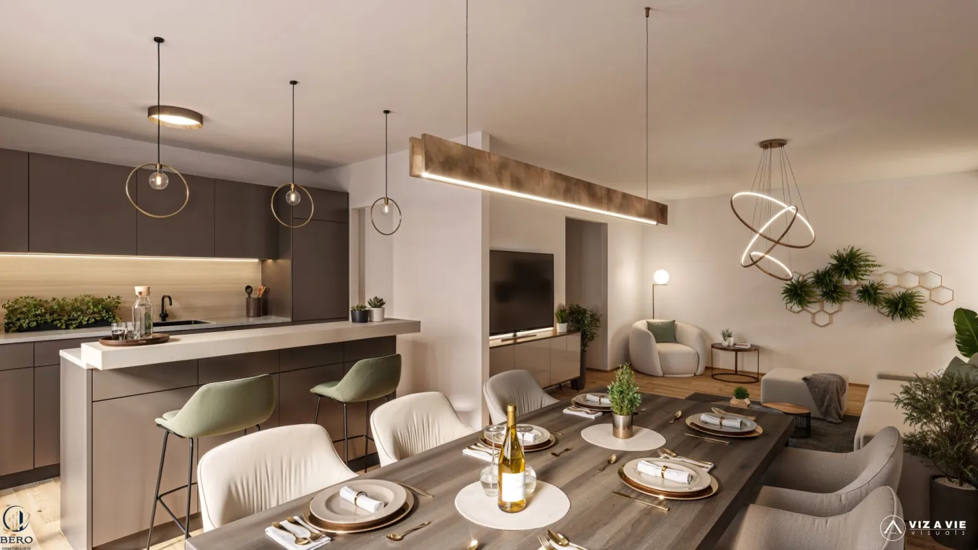 Moderne 3-Zimmer-Wohnung mit durchdachtem Grundriss und großzügigem Wohnbereich - Bild 1