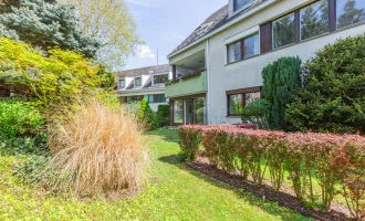 Himmelhof: Splitlevel-Gartenwohnung in traumhafter Grünruhelage von Ober St.-Veit