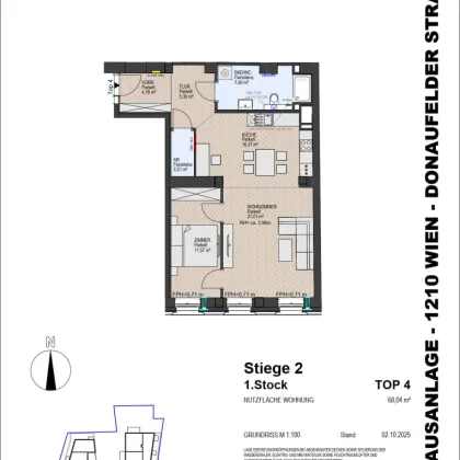 Altbaucharme: 2-Zimmer Wohnung - Top 2.04 - Bild 2