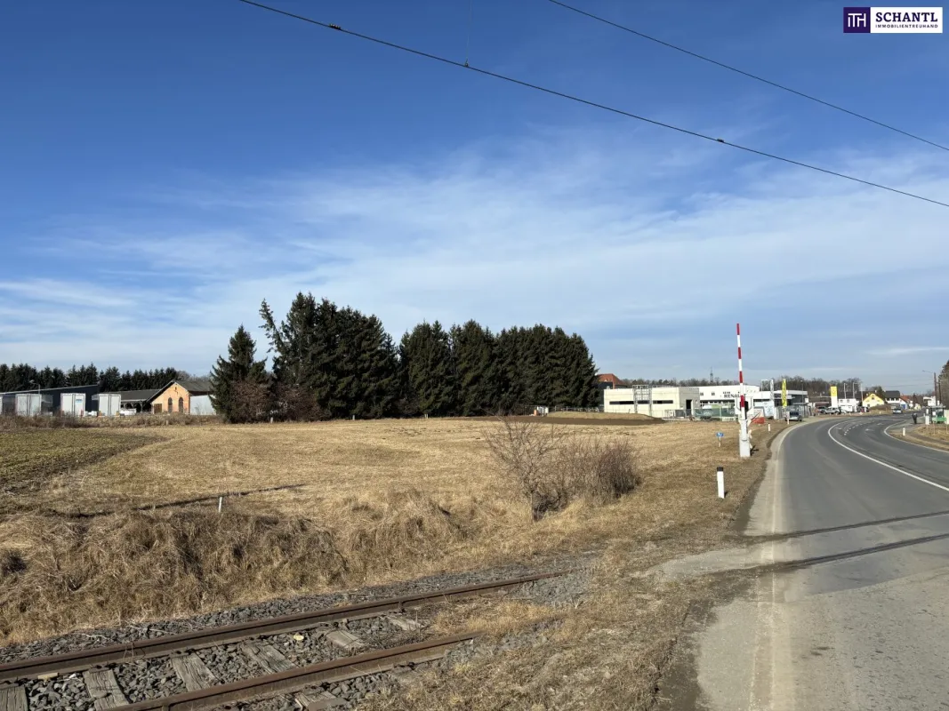 ++ LAGE, LAGE ++ AREA SÜD KORALMBAHN ++ INDUSTRIEGRUNDSTÜCK mit  BAHNANSCHLUSS und enormen ENTWICKLUNGSPOTENTIAL  ++ GFL ca. 21.806 m² ++ BD  A - I1 0,2 - 1,0! - Bild 1