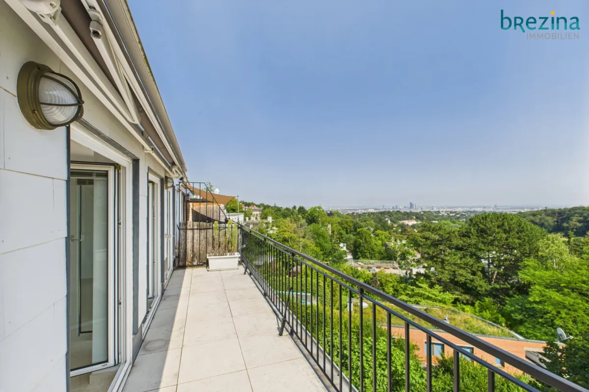 wunderschöne 3-Zimmer-Wohnung mit zwei Terrassen im 18ten, grüner Panoramablick über Wien! - Bild 1