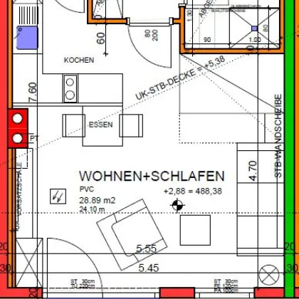 1 Zimmer Wohnung mit Balkon und Sonderausstattung gegen Ablöse - Bild 2