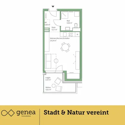 Provisionsfrei | Exklusive Wohneinheiten in Jakomini Verde Haus K | Komfort trifft Natur - Bild 3