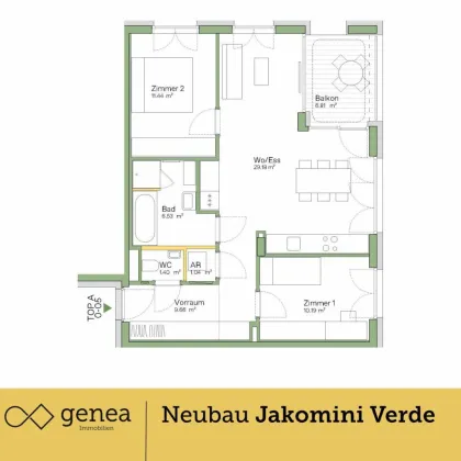 Provisionsfrei | Traumhafte Wohnungen in Jakomini Verde Haus K | Urban & Naturnah - Bild 2