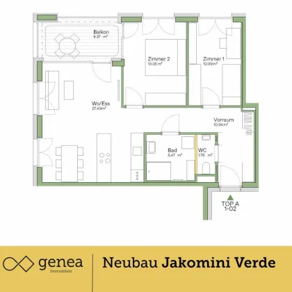 Wohnen im Grünen | Provisionsfrei | Hochwertige Apartments in JV Haus A - Bild 2