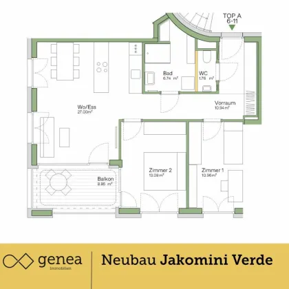 Provisionsfrei | Stilvolles Wohnen in Jakomini Verde | Fahrradfreundlich & grün - Bild 2