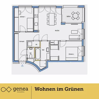 Provisionsfrei | Traumwohnungen in Jakomini Verde | Urban und grün zugleich - Bild 2