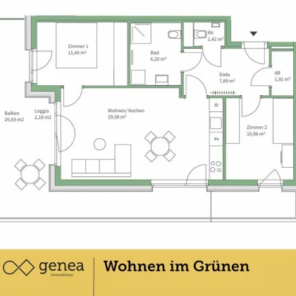 Provisionsfrei | Exklusive Wohneinheiten in Jakomini Verde | Parkähnliche Umgebung - Bild 2