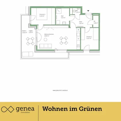 Ihr Traumdomizil in JV Haus K | Provisionsfrei | Zeitgenössisches Wohnen in Graz - Bild 2