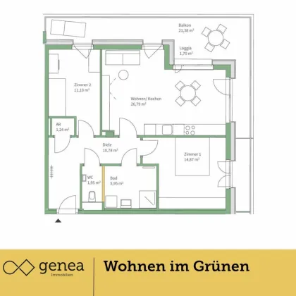 Provisionsfrei | Exklusive Wohneinheiten in Jakomini Verde Haus K | Komfort trifft Natur - Bild 2