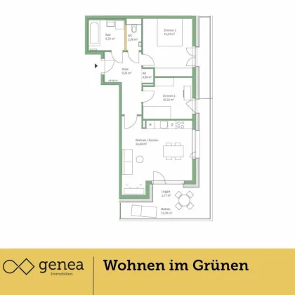 Provisionsfrei | Traumwohnungen in Jakomini Verde | Urban und grün zugleich - Bild 2