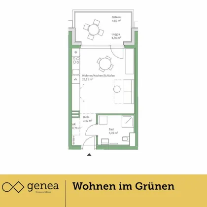 Ihr neues Zuhause in Graz | Provisionsfrei | Ruhige Grünlage im Jakomini Verde - Bild 2