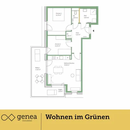 Ihr neues Zuhause in Graz | Provisionsfrei | Ruhige Grünlage im Jakomini Verde - Bild 3
