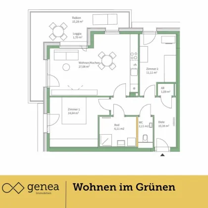 Jakomini Verde | Provisionsfrei | Wohnen in urbaner Oase mit Komfort - Bild 2