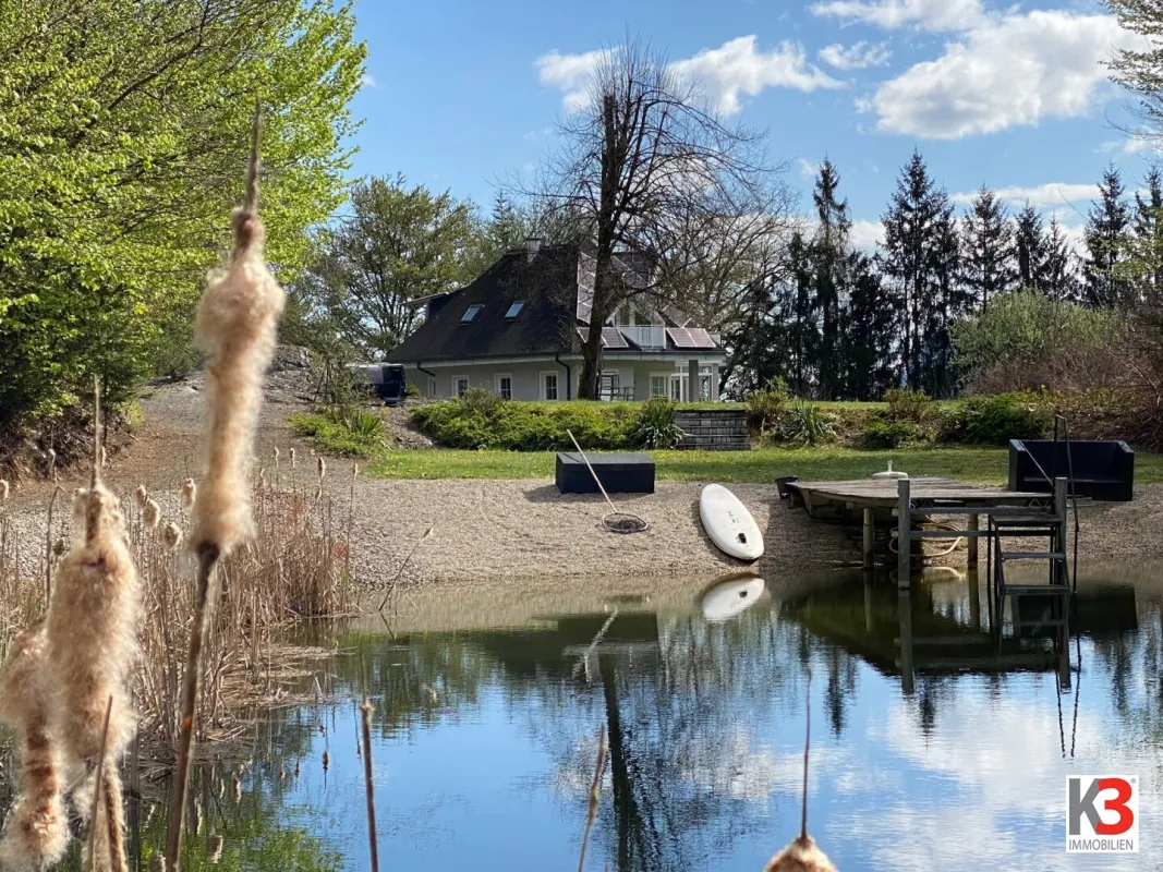 K3 - NEU - LUXUSVILLA MIT PARKÄHNLICHEN GRUND + NATURBADETEICH - Bild 1