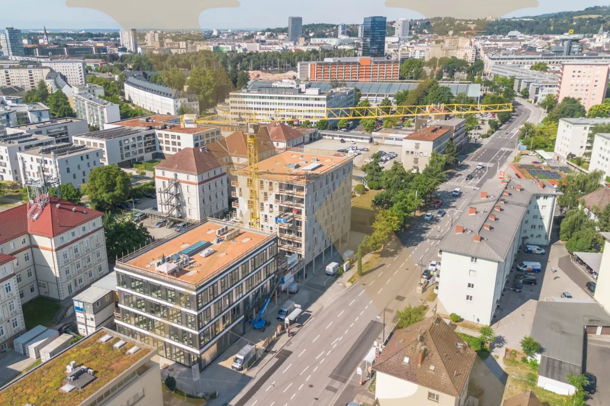 Einzigartige Neubau Geschäfts-/ Praxisflächen im Neubau "Med Cube Linz Mitte" zu vermieten! - Bild 1