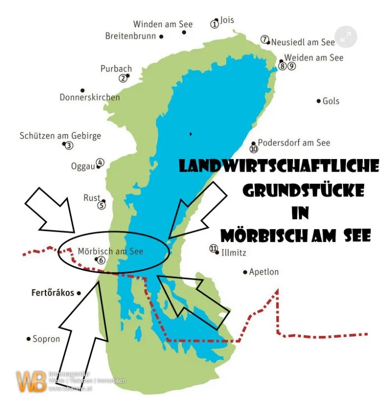 6465m² Landwirtschaftliche Flächen, 7 Grundstücke Mörbisch am See - Bild 1