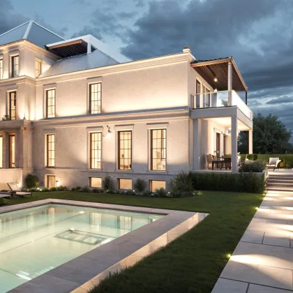 „Grand Suite“ – Wo Luxus auf Wohnträume trifft – mit eigenem Outdoorpool! Villa "Elida 9"- Luxus in Donau-Nobellage auf 2 Ebenen! - Bild 2