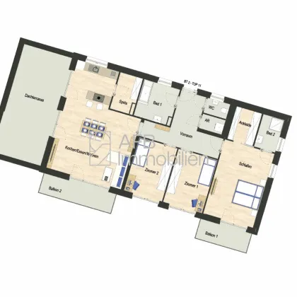 Ihre Vision. Ihr Dachgeschoss. Penthouse mit Fernblick & 30 m² Terrasse – im Edelrohbau zur freien Gestaltung! - provisionsfrei - Bild 2