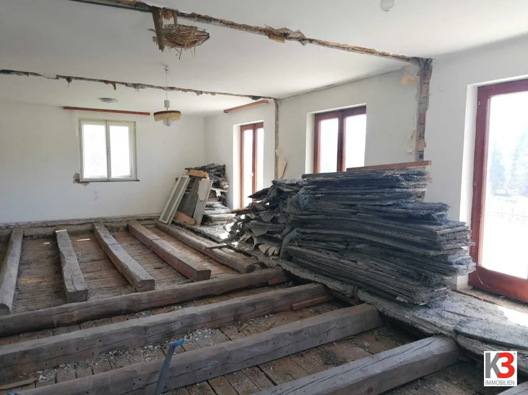 K3 - Entkerntes Haus mit Umbaugenehmigung und Garten - Bild 1