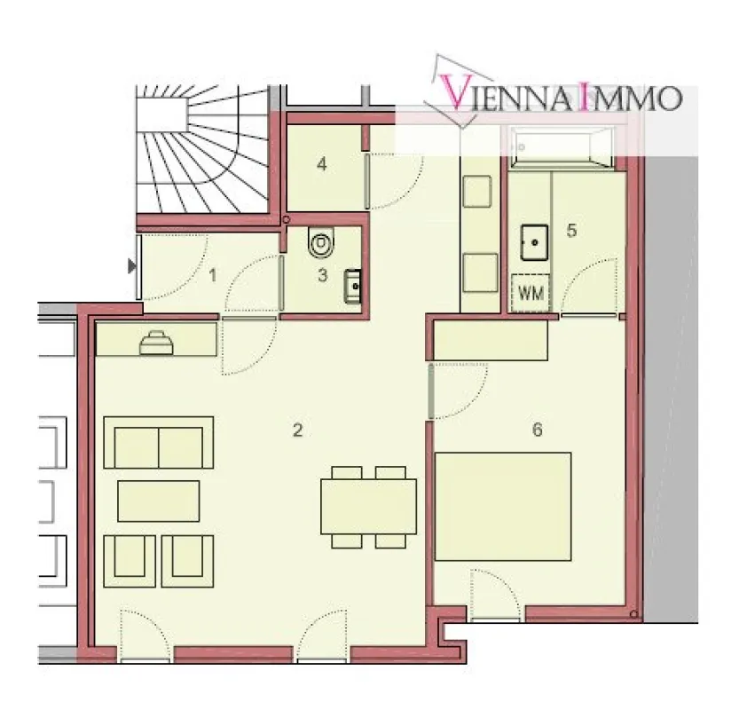 #1050 Wohnen in Urbaner Lage mit Flair | 2 Zimmer Wohnung - Bild 1