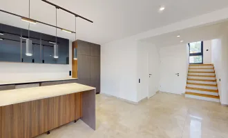 Stilvolle Doppelhaushälfte mit Pool, Designküche und Wohlfühlambiente