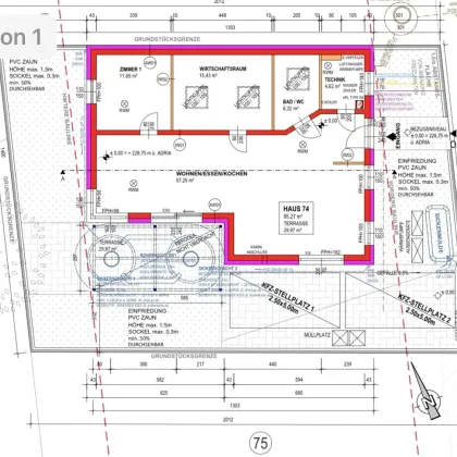 Hochmodernes Seehaus, Bungalow, 3 Zimmer, mit Garten und Terrasse, nur 4 Gehminuten vom Neufelder See entfernt - Bild 3