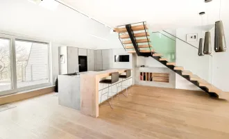 Exklusives Penthouse mit 145 m² Terrassen und Panoramablick im eleganten Hietzing. Inkl. Liftzugang und Tiefgarage.