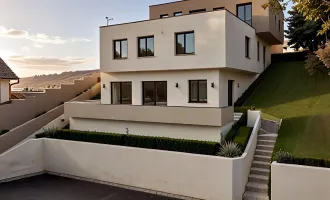 Neubau - Moderne Doppelhaushälfte in einzigartiger Ruhelage mit herrlicher Aussicht