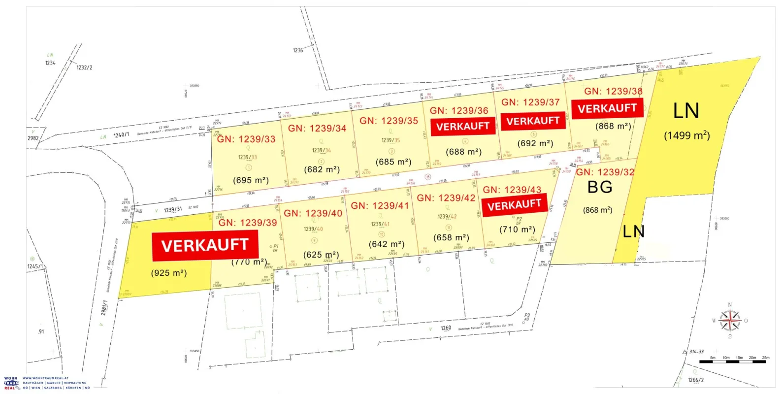 Baugrundstücke in Katsdorf / Ruhstetten – sonnige Lage, ideal für 1–3 Wohneinheiten je Parzelle - Bild 1