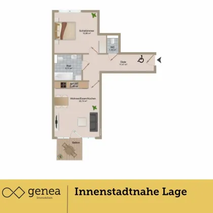 Urbanes Wohnen mit durchdachter Ausstattung – Mietwohnungen in Graz - Bild 2