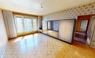Modernisierungsbedürfte Wohnung im 5. Stock (mit Lift) sucht neue Eigentümer