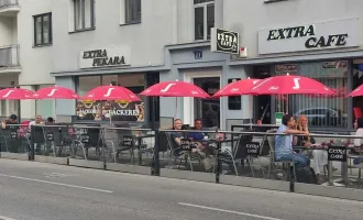 Investoren aufgepasst Einnahmen € 6.300,-- Netto mtl. für ein charmantes Cafe/Bar + Bäckerei + komplett Küche für Catering mit großen Schanigarten 52 Sitzplätze