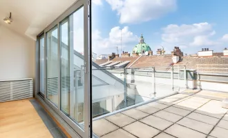 Exklusive Dachgeschosswohnung mit imposanter Dachterrasse am Schwarzenbergplatz