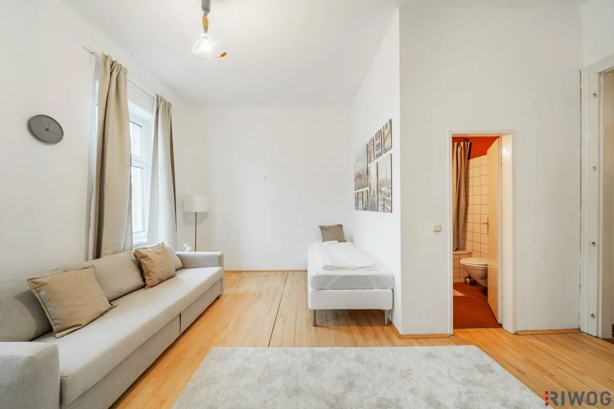 RETRO-CHIC II 2 ZIMMER ALTBAUWOHNUNG II 2. OG MIT LIFT II  ca. 63m²  EIGENGARTEN II AIRBNB oder SELBST EINZIEHEN II SOFORT NUTZBAR II NÄHE U6/AKH/VOLKSOPER/WUK - Bild 1