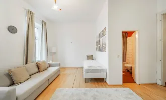RETRO-CHIC II 2 ZIMMER ALTBAUWOHNUNG II 2. OG MIT LIFT II  ca. 63m²  EIGENGARTEN II AIRBNB oder SELBST EINZIEHEN II SOFORT NUTZBAR II NÄHE U6/AKH/VOLKSOPER/WUK