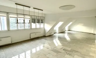 WOHNEN UND ARBEITEN! LICHTDURCHFLUTETE 7 ZIMMER WOHNUNG MIT DACHTERRASSE ZU VERMIETEN
