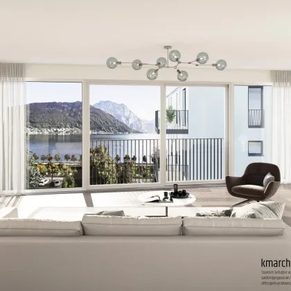 Stilvolle 4-Zimmer-Architektenwohnung mit großzügigem Wohngefühl in Gmunden - Bild 3