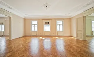 Stilaltbauwohnung mit 45m² Wohnsalon | Nähe Naschmarkt und 1. Bezirk | unbefristet | sehr hell im 4. Liftstock