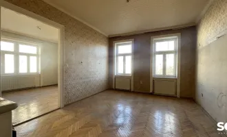 #SQ - Sanierungsbedürftige 2-Zimmer Altbauwohnung mit Parkblick