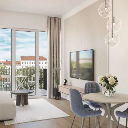 Vis-à-vis vom Siebten – 3 Zimmer mit Ruhe & Struktur - Bild 3