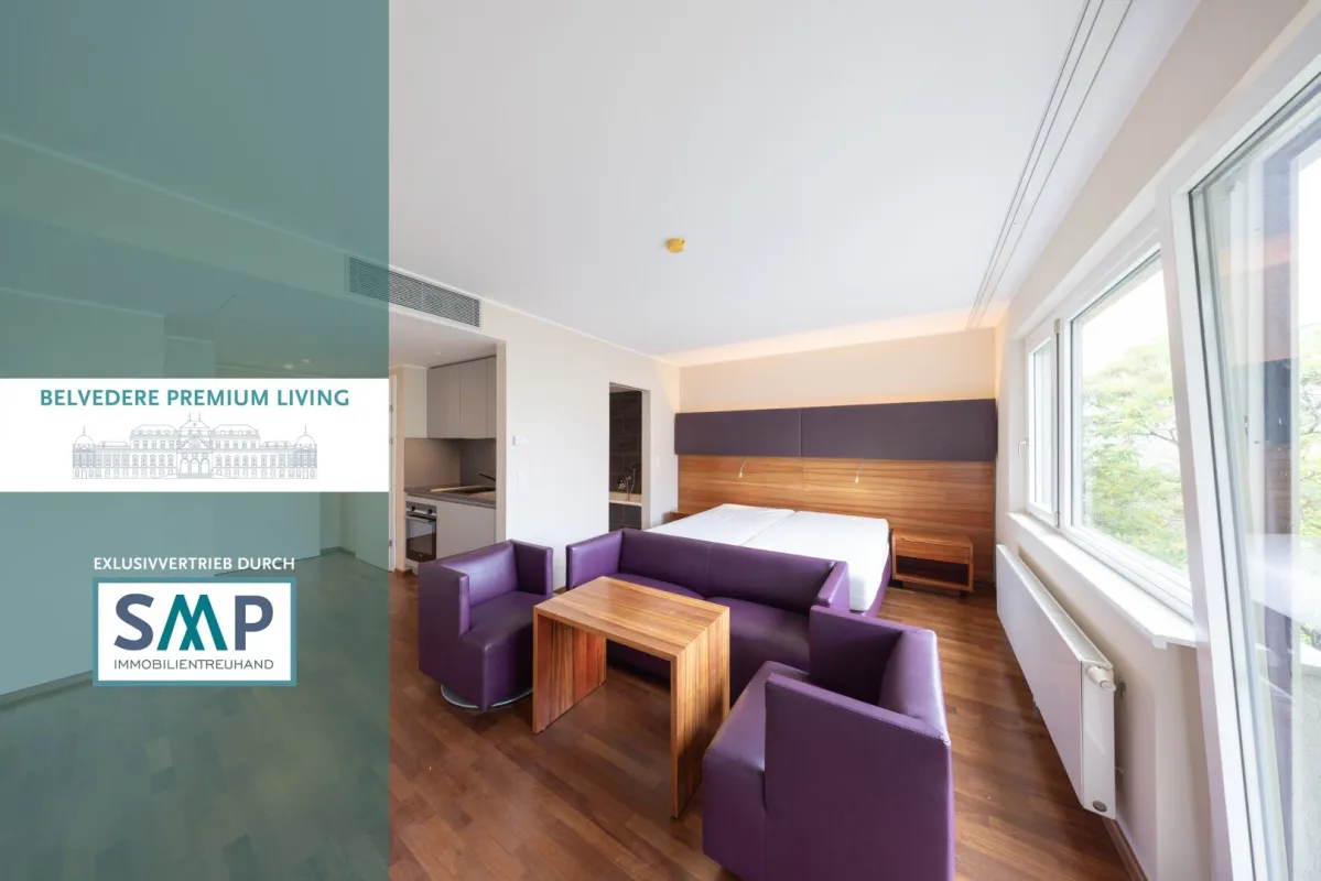 Belvedere Premium Living: 1-Zi. Whg. & Balkon - Bild 1
