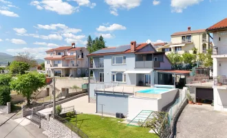 Mediterrane Villa mit Panorama-Meerblick & Salzwasserpool in Hanglage bei Rijeka!