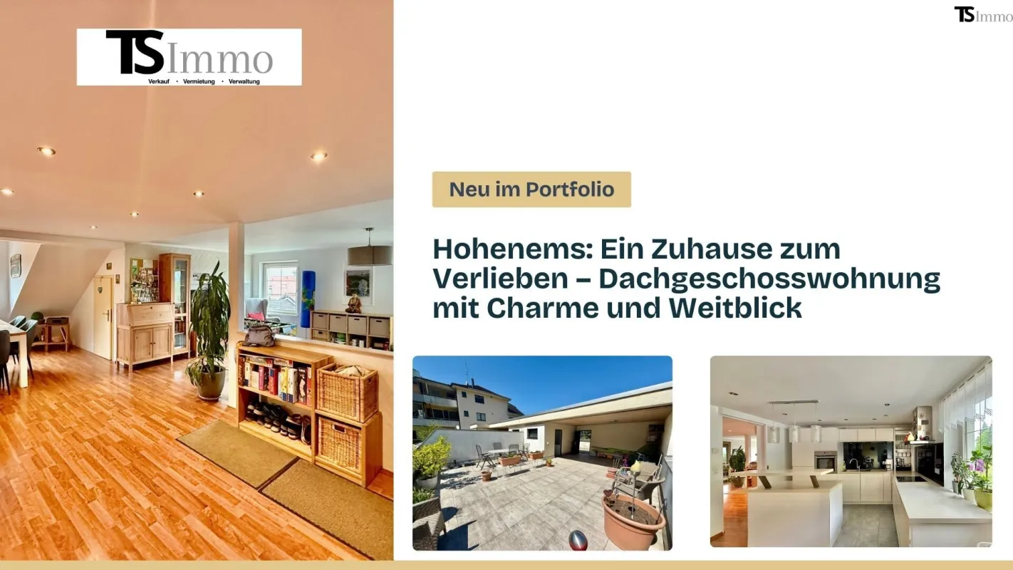 Hohenems: Ein Zuhause zum Verlieben – Dachgeschosswohnung mit Charme und Weitblick - Bild 1